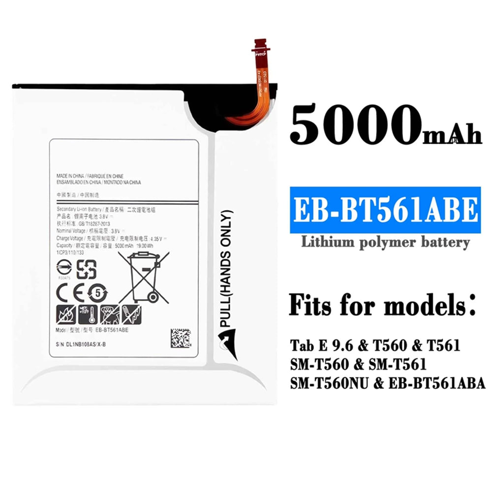 Batterie de remplacement pour tablette Samsung Tab E 9,6 Batterie de remplacement pour tablette Samsung Tab E 9,6